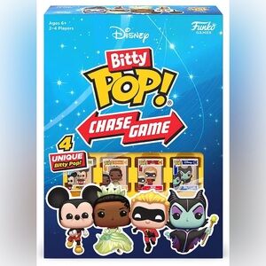 Disney Bitty Pop! Chase Game with 4 Unique Bitty Pops